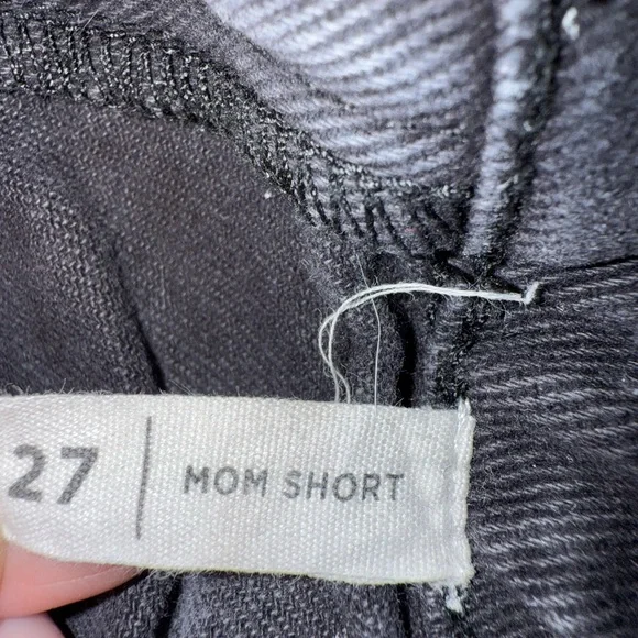 PacSun Black Jean Mom Shorts Denim - Picture 3 of 5